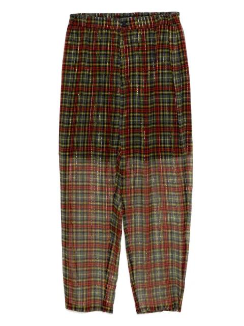 plaid-check trousers by UNDERCOVER