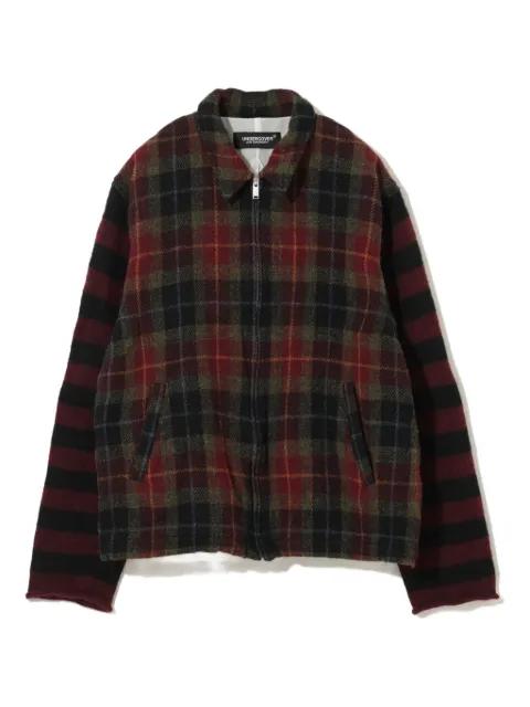 plaid-pattern zip-up jacket by UNDERCOVER