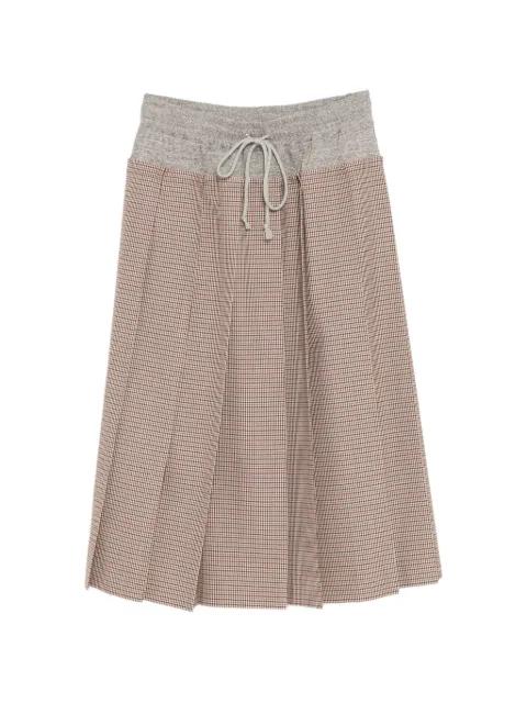 pleated drawstring skirt by UNDERCOVER