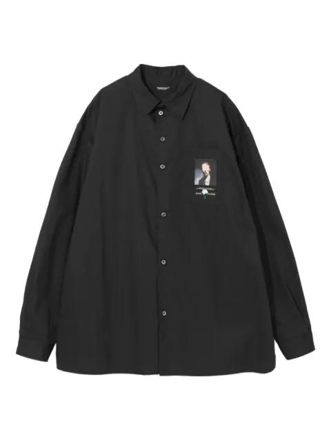 portrait-print shirt by UNDERCOVER