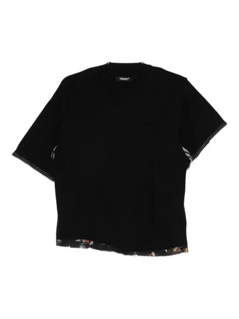 printed-trim T-shirt by UNDERCOVER