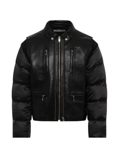 quilted-sleeve panelled jacket by UNDERCOVER