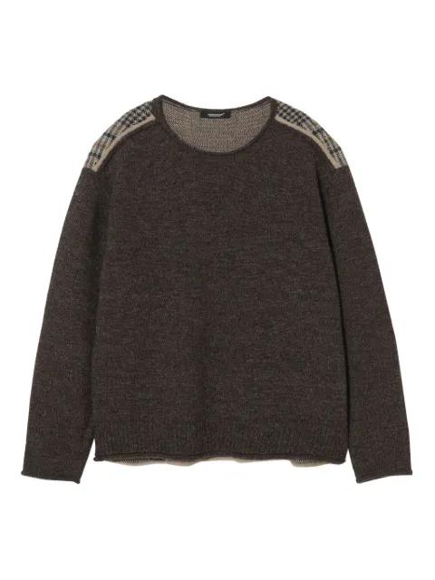round-neck wool sweater by UNDERCOVER