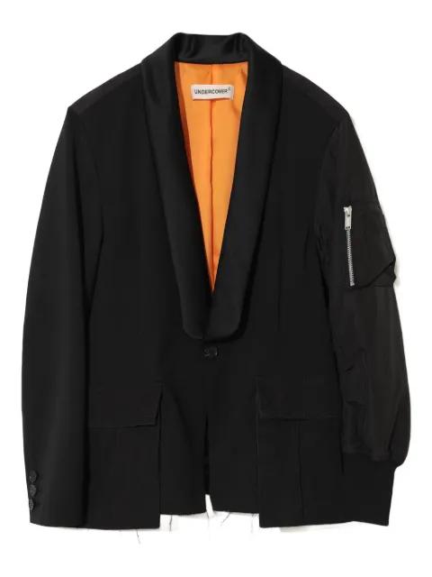 shawl-lapel bomber jacket by UNDERCOVER