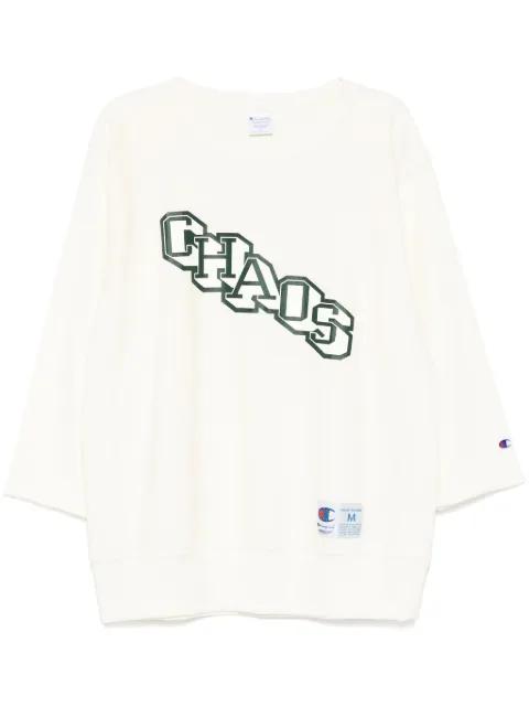 slogan print sweatshirt by UNDERCOVER