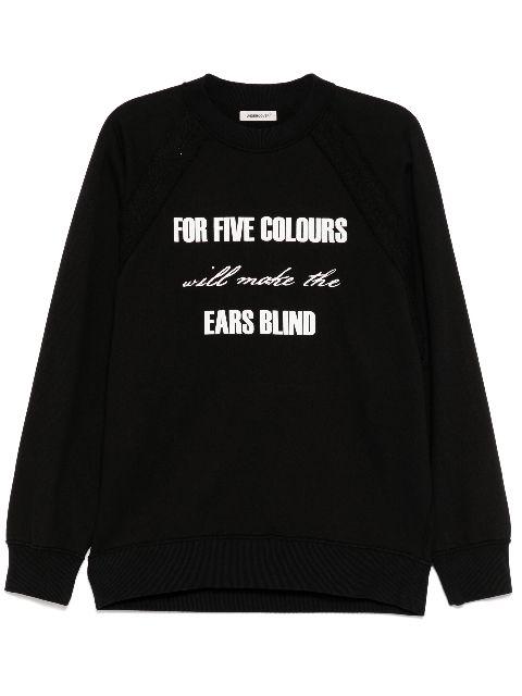 slogan-print sweatshirt by UNDERCOVER