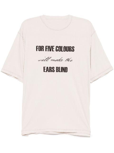 slogan-print t-shirt by UNDERCOVER