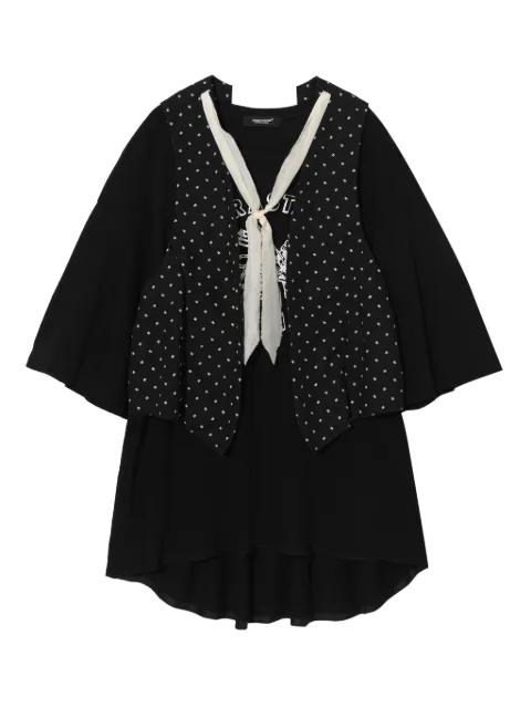 star print tie top by UNDERCOVER