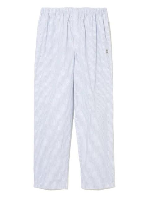 striped elasticated trousers by UNDERCOVER