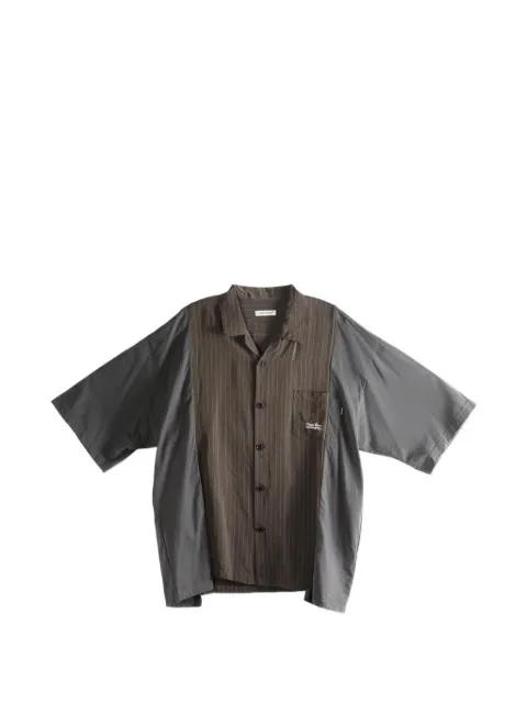striped short-sleeves shirt by UNDERCOVER
