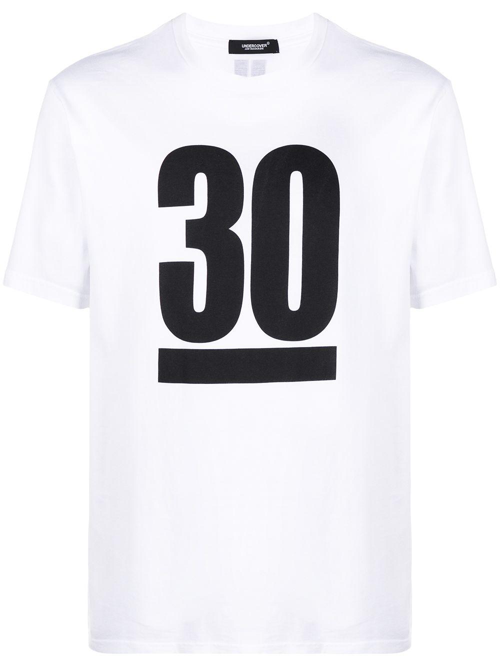 tape print T-shirt by UNDERCOVER