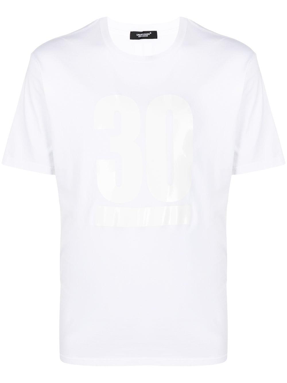tape print T-shirt by UNDERCOVER