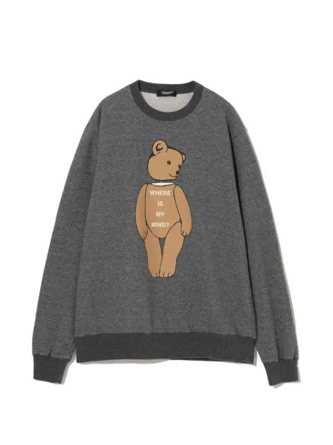 teddy-print sweatshirt by UNDERCOVER