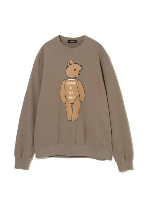 teddy-print sweatshirt by UNDERCOVER