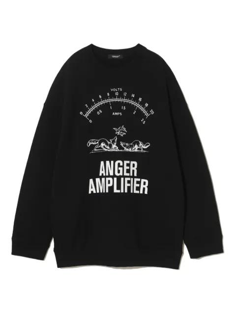 voltmeter-print sweatshirt by UNDERCOVER