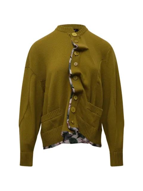 wavy-placket cardigan by UNDERCOVER