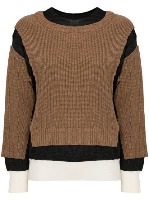 wool blend jumper by UNDERCOVER