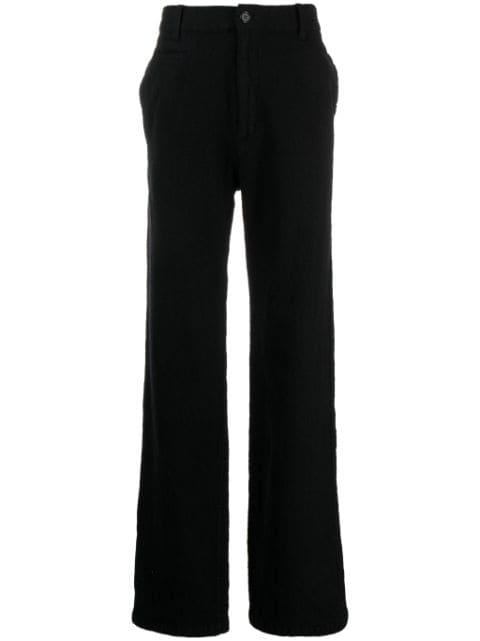 wool straight-leg trousers by UNDERCOVER