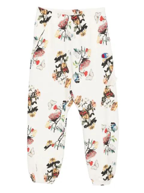 x Champion floral-print track pants by UNDERCOVER