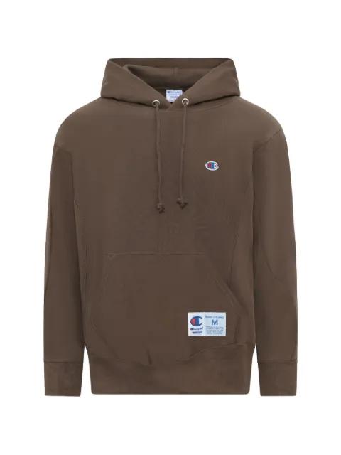 x Champion logo-detail hoodie by UNDERCOVER