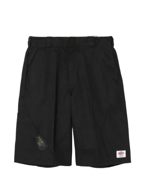 x Dickies asymmetric-stitch logo-patch shorts by UNDERCOVER