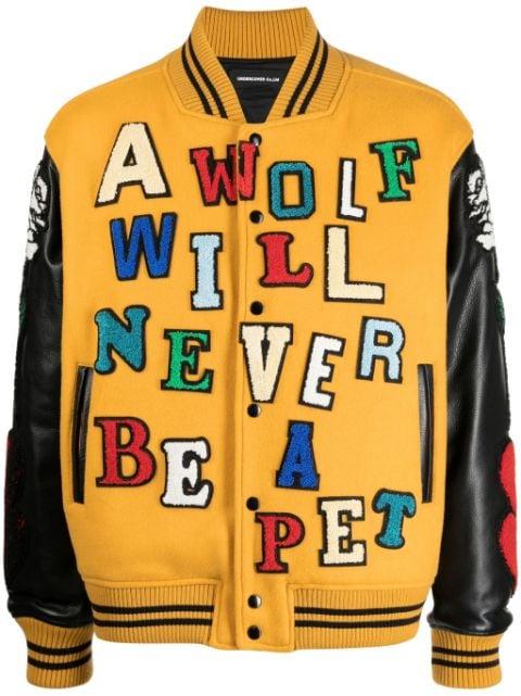 x K. Tolnoe Varsity bomber jacket by UNDERCOVER