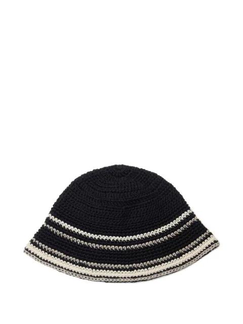 x Kijima Takayuki striped bucket hat by UNDERCOVER