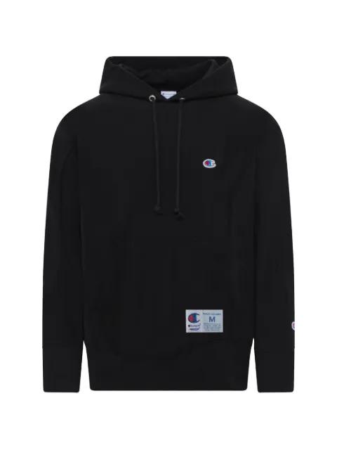x UC logo-patch drawstring hoodie by UNDERCOVER