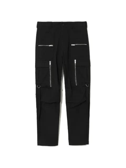 zip-detail cargo-pocket trousers by UNDERCOVER