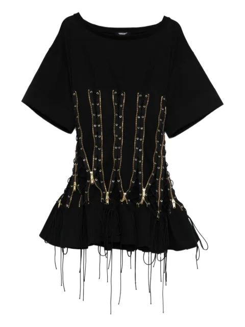 zip-detail mini dress by UNDERCOVER