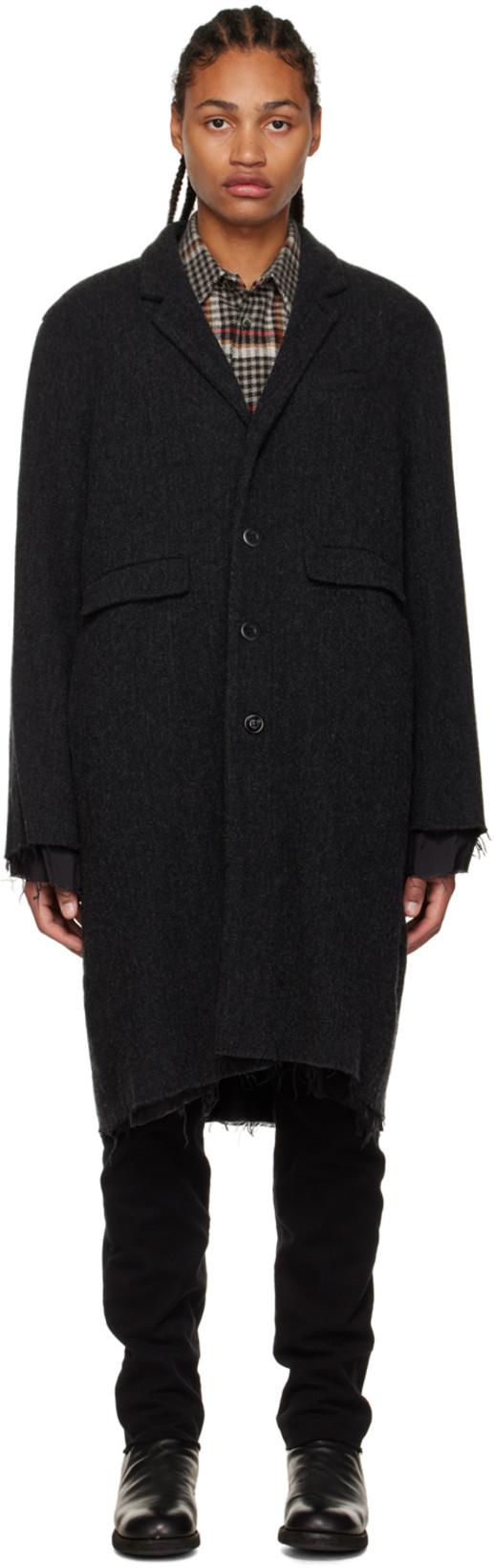 Gray Frayed Coat by UNDERCOVERISM