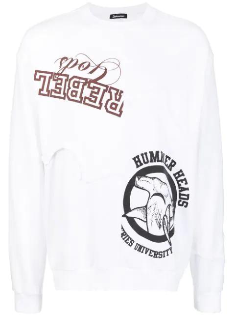 logo-print crew neck sweatshirt by UNDERCOVERISM