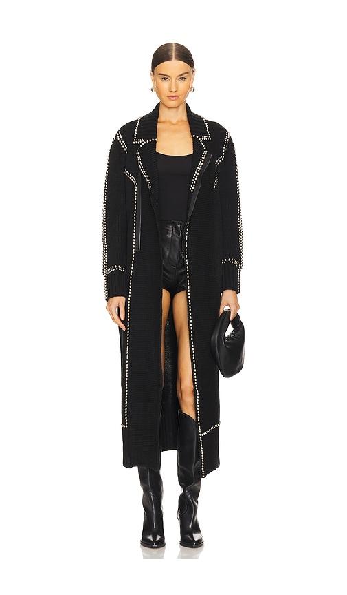 Understated Leather Moto Robe in Black by UNDERSTATED LEATHER
