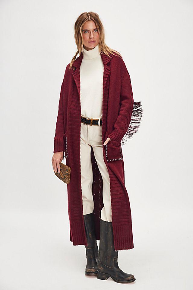 Understated Leather Rodeo Studded Sweater Trench Coat by UNDERSTATED LEATHER