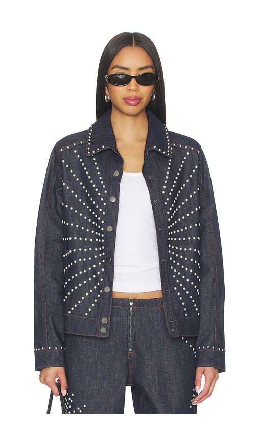 Understated Leather Sunburst Jacket in Black by UNDERSTATED LEATHER
