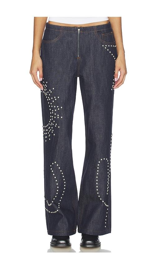 Understated Leather Texas Sun Wide Leg in Black by UNDERSTATED LEATHER