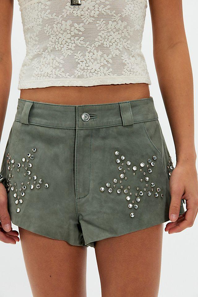 Understated Leather Starburst Shorts by UNDERSTATED LEATHER | FREE PEOPLE