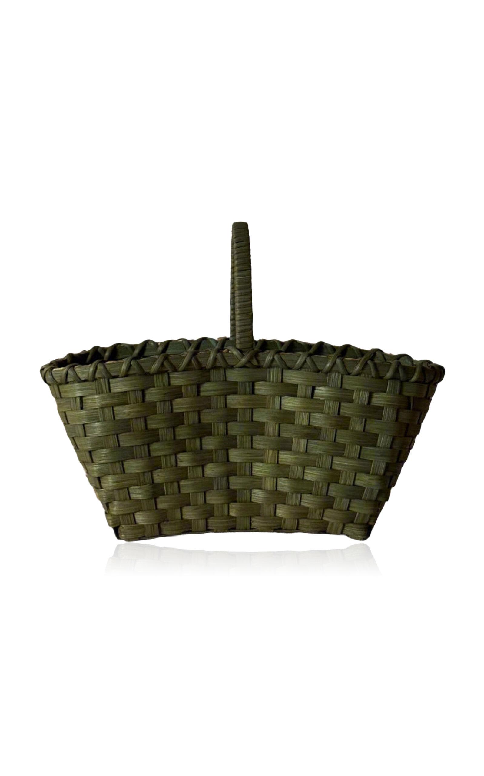 UNDERWATER WEAVING STUDIO - Crescent Trug - Green - Moda Operandi by UNDERWATER WEAVING STUDIO