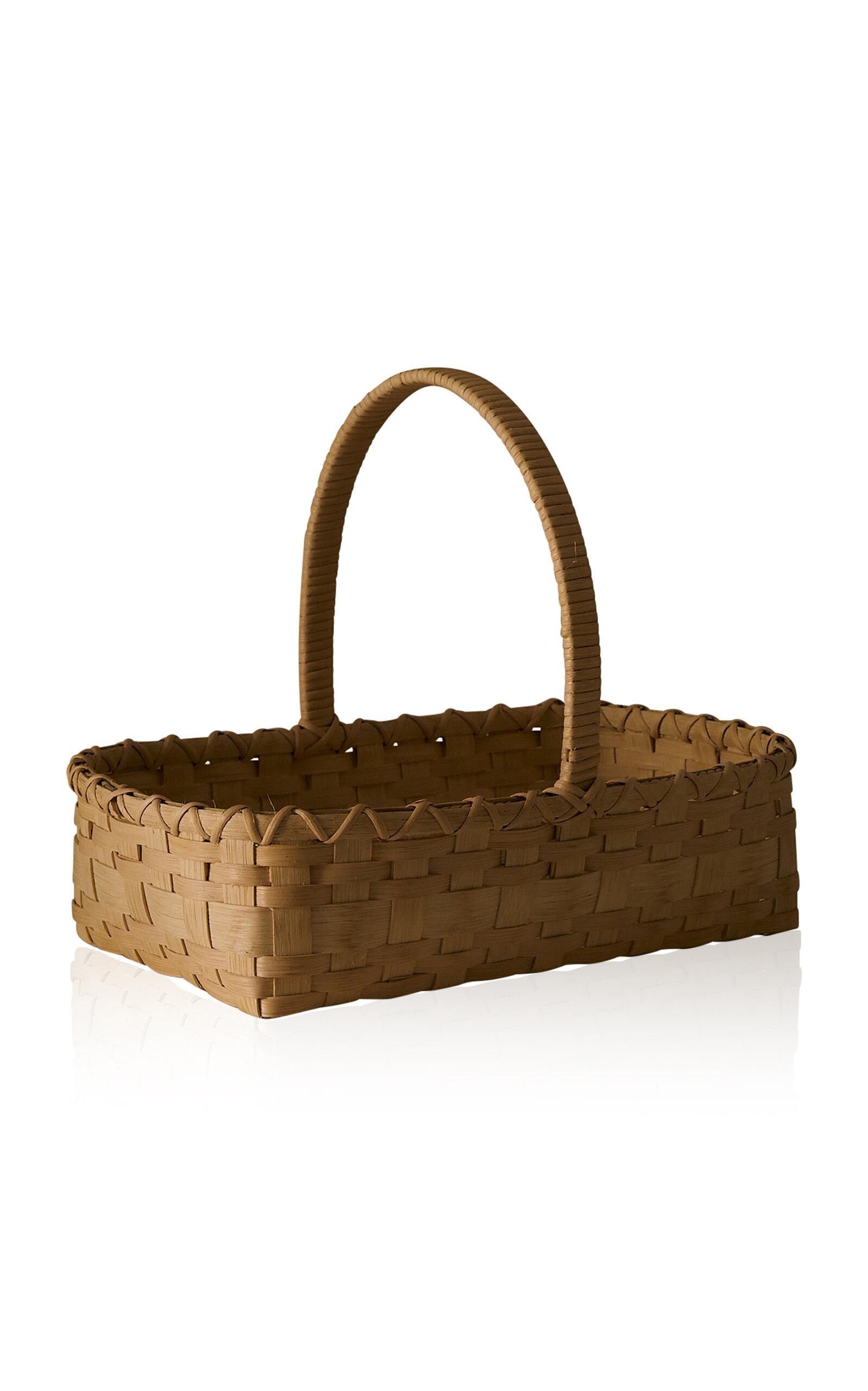UNDERWATER WEAVING STUDIO - Folk Fleur Hand Basket - Neutral - Moda Operandi by UNDERWATER WEAVING STUDIO
