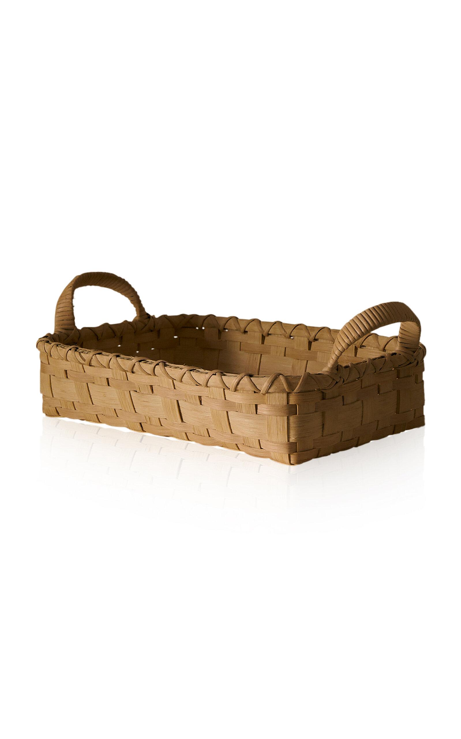 UNDERWATER WEAVING STUDIO - Folk Fleur Rattan Tray - Neutral - Moda Operandi by UNDERWATER WEAVING STUDIO