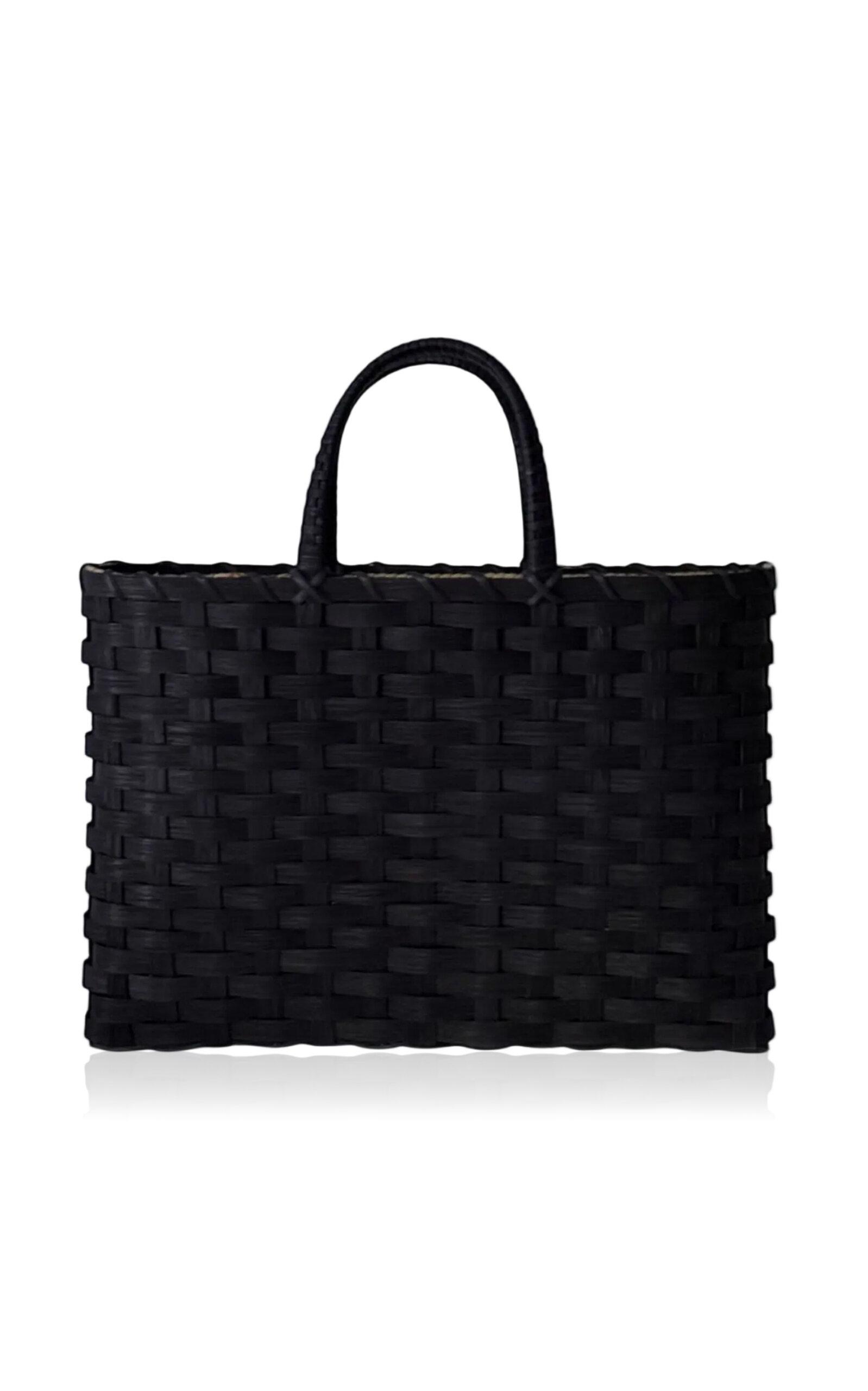 UNDERWATER WEAVING STUDIO - Laptop Rattan Basket - Black - Moda Operandi by UNDERWATER WEAVING STUDIO