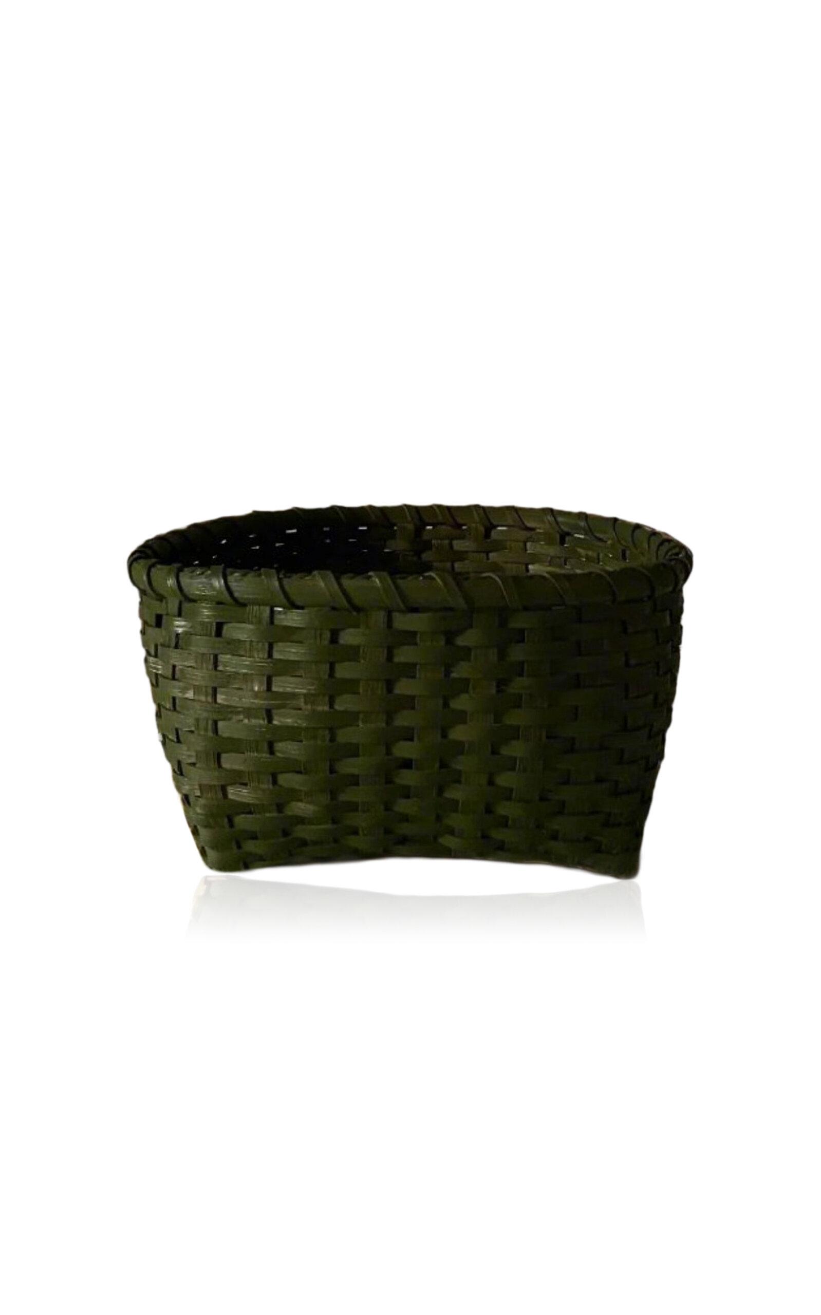 UNDERWATER WEAVING STUDIO - Love Basket - Green - Moda Operandi by UNDERWATER WEAVING STUDIO