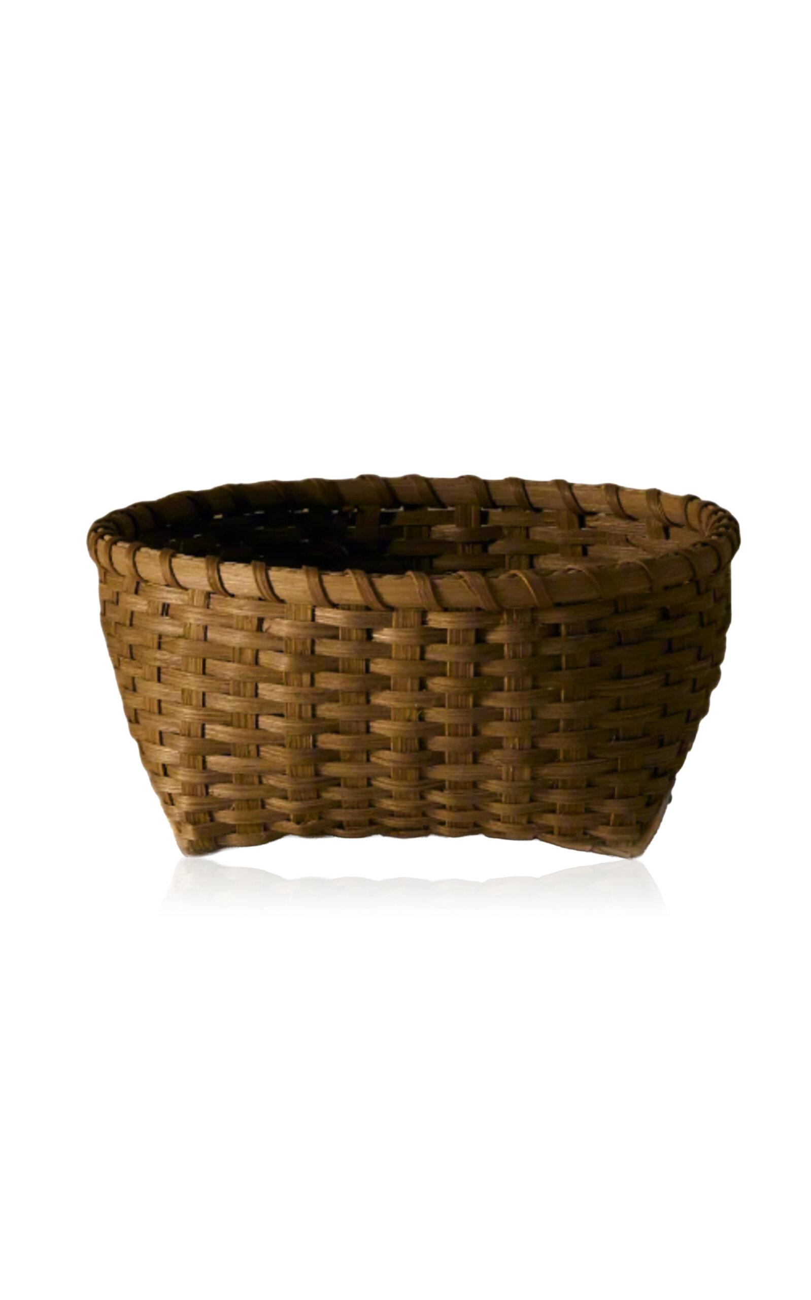UNDERWATER WEAVING STUDIO - Medium Love Rattan Basket - Brown - Moda Operandi by UNDERWATER WEAVING STUDIO