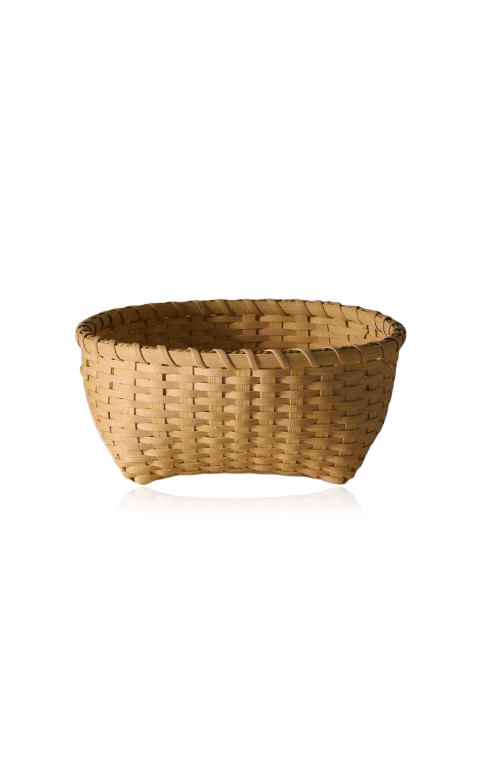 UNDERWATER WEAVING STUDIO - Medium Love Rattan Basket - Tan - Moda Operandi by UNDERWATER WEAVING STUDIO
