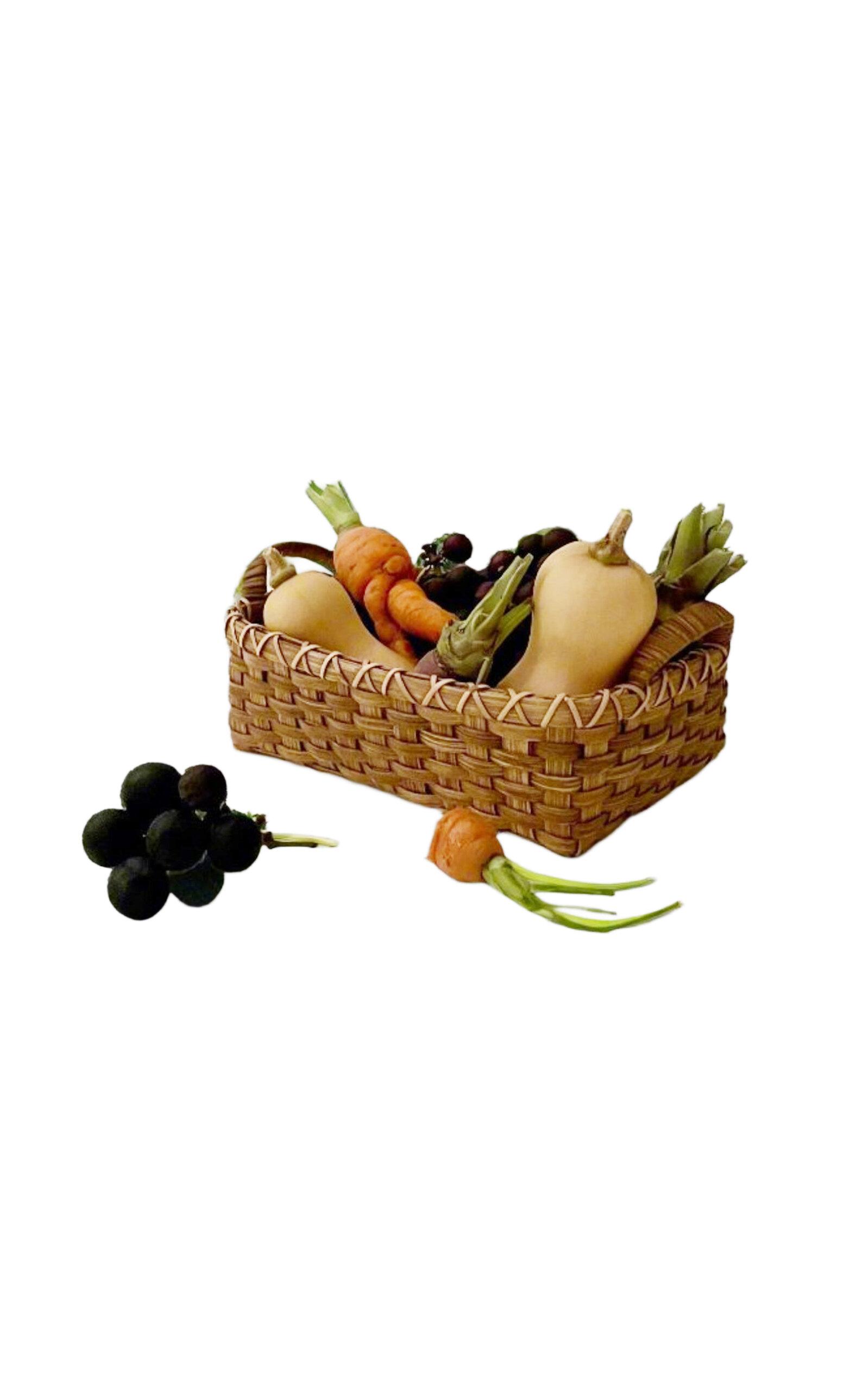 UNDERWATER WEAVING STUDIO - Panier de Crudites Rattan Basket - Brown - Moda Operandi by UNDERWATER WEAVING STUDIO