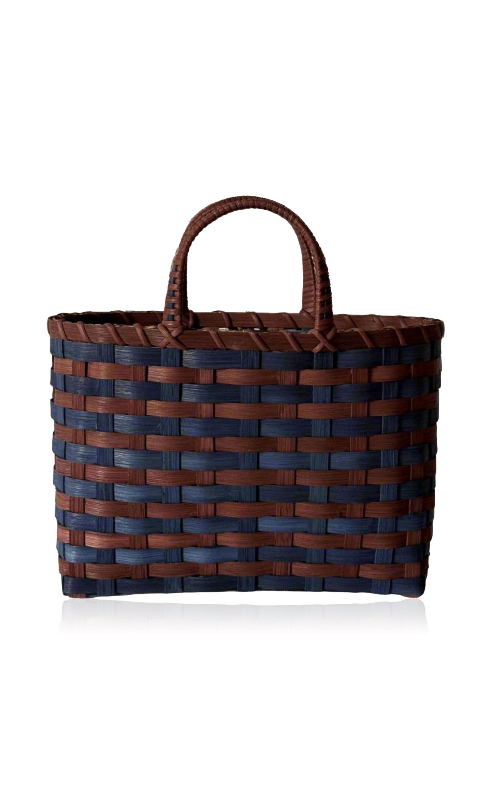 UNDERWATER WEAVING STUDIO - Retro Travel Tote - Brown - Moda Operandi by UNDERWATER WEAVING STUDIO