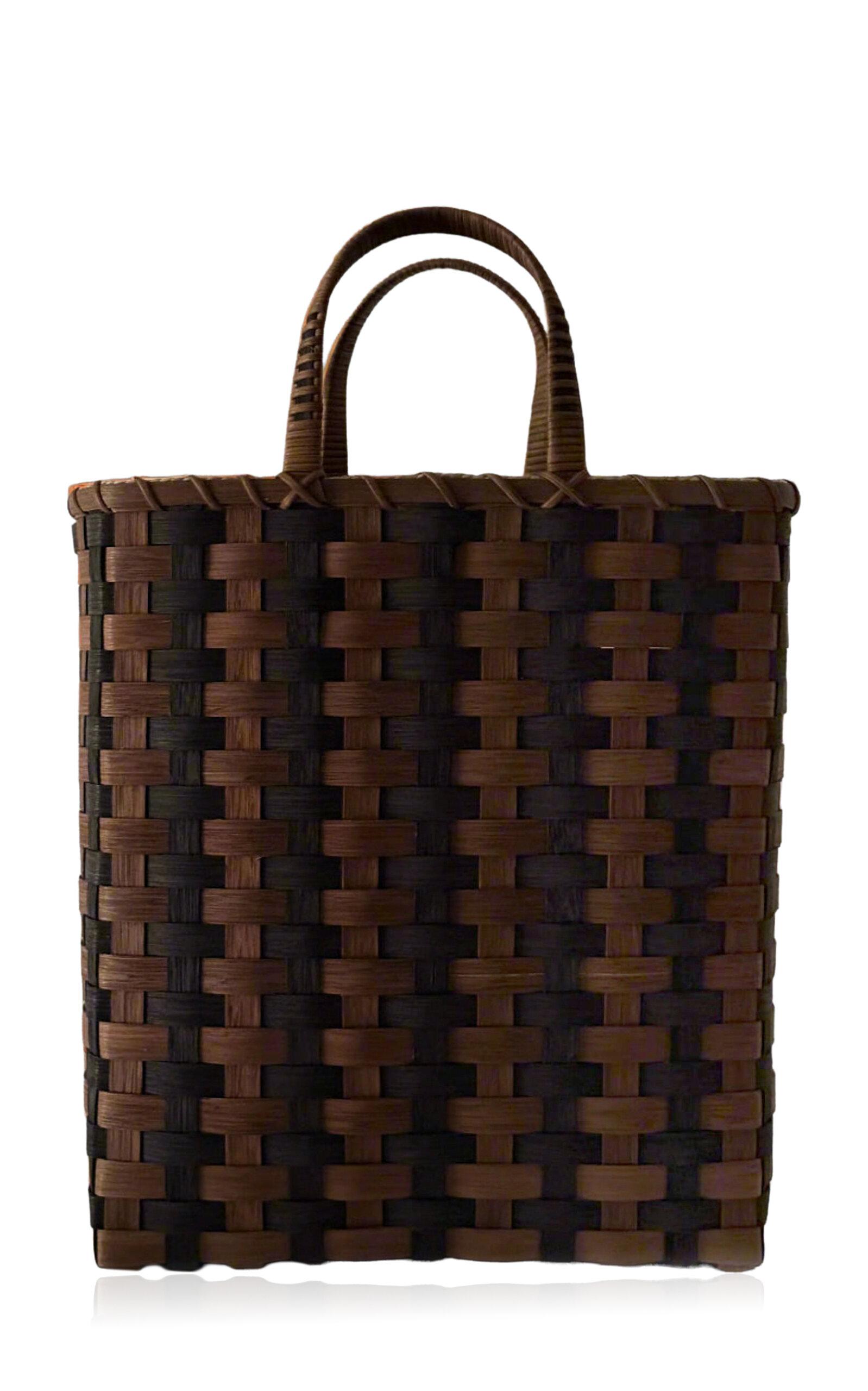 UNDERWATER WEAVING STUDIO - Striped Oversized Tote - Brown - Moda Operandi by UNDERWATER WEAVING STUDIO
