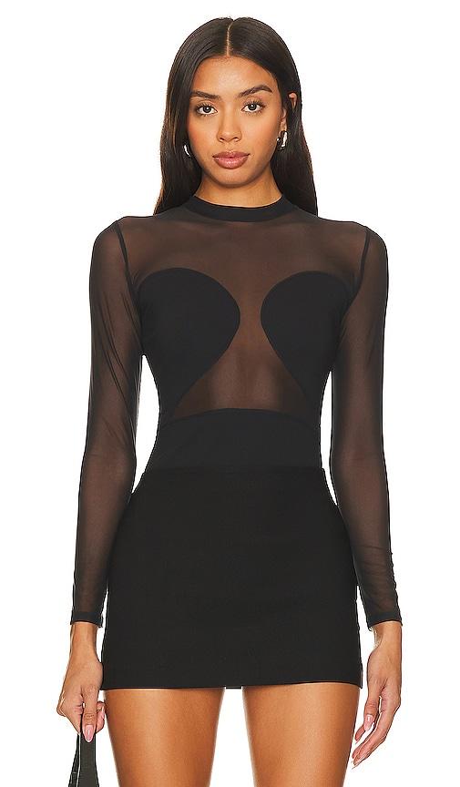 Undress Code All-nighter Bodysuit in Black by UNDRESS CODE