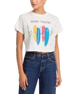 California Republic Crop Boyfriend Tee by UNFORTUNATE PORTRAIT
