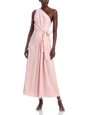 Genna Tie Waist One Shoulder Dress by UNGARO